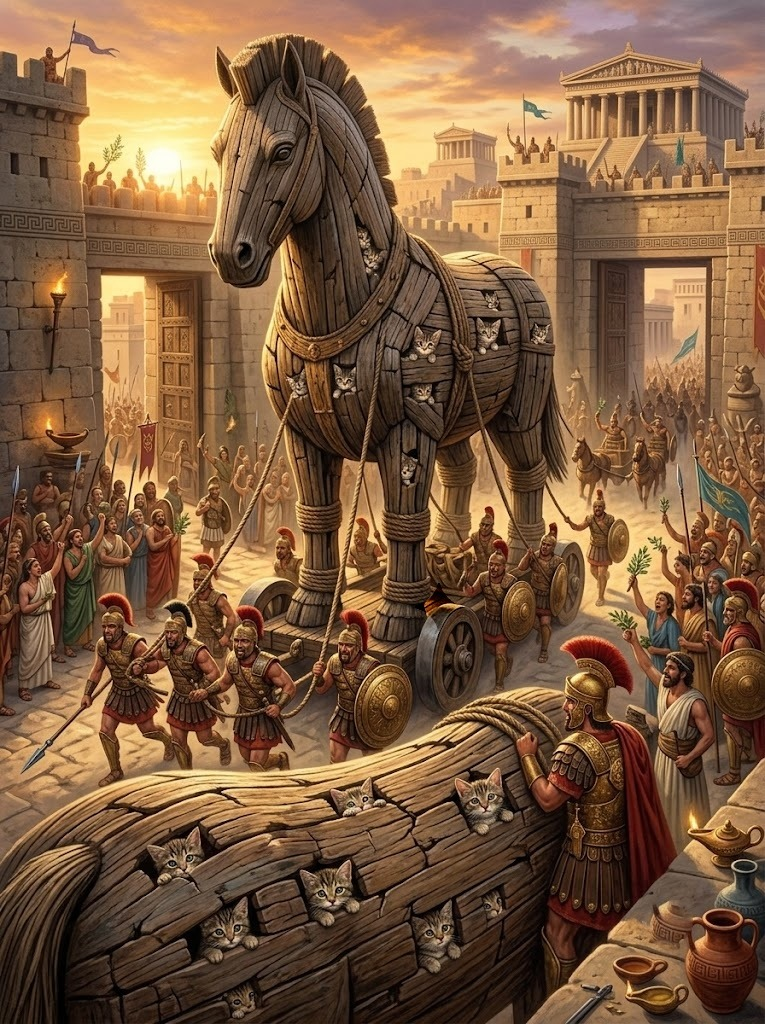 Cat and the Trojan Horse