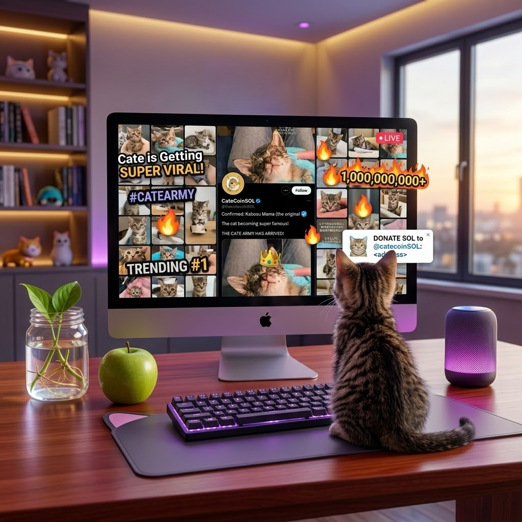Quietly becoming the internet's favourite cat.