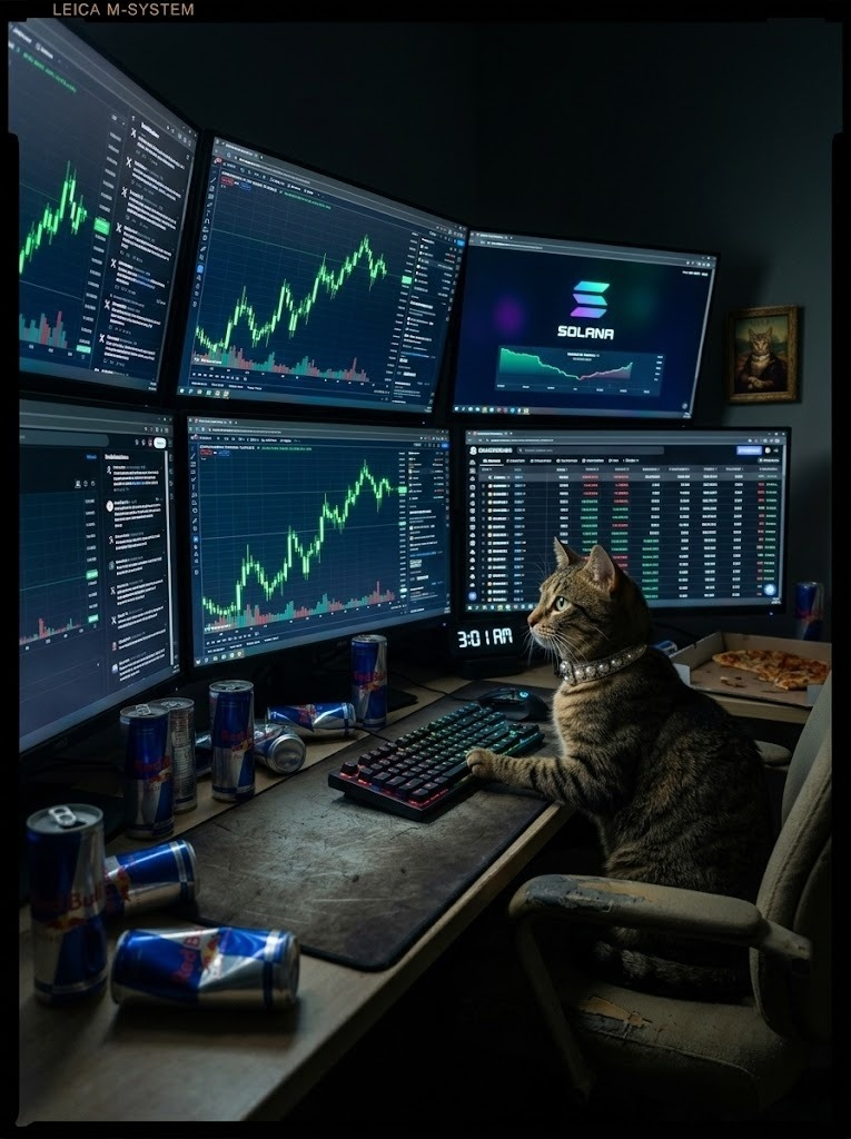 Cat trading at 3am